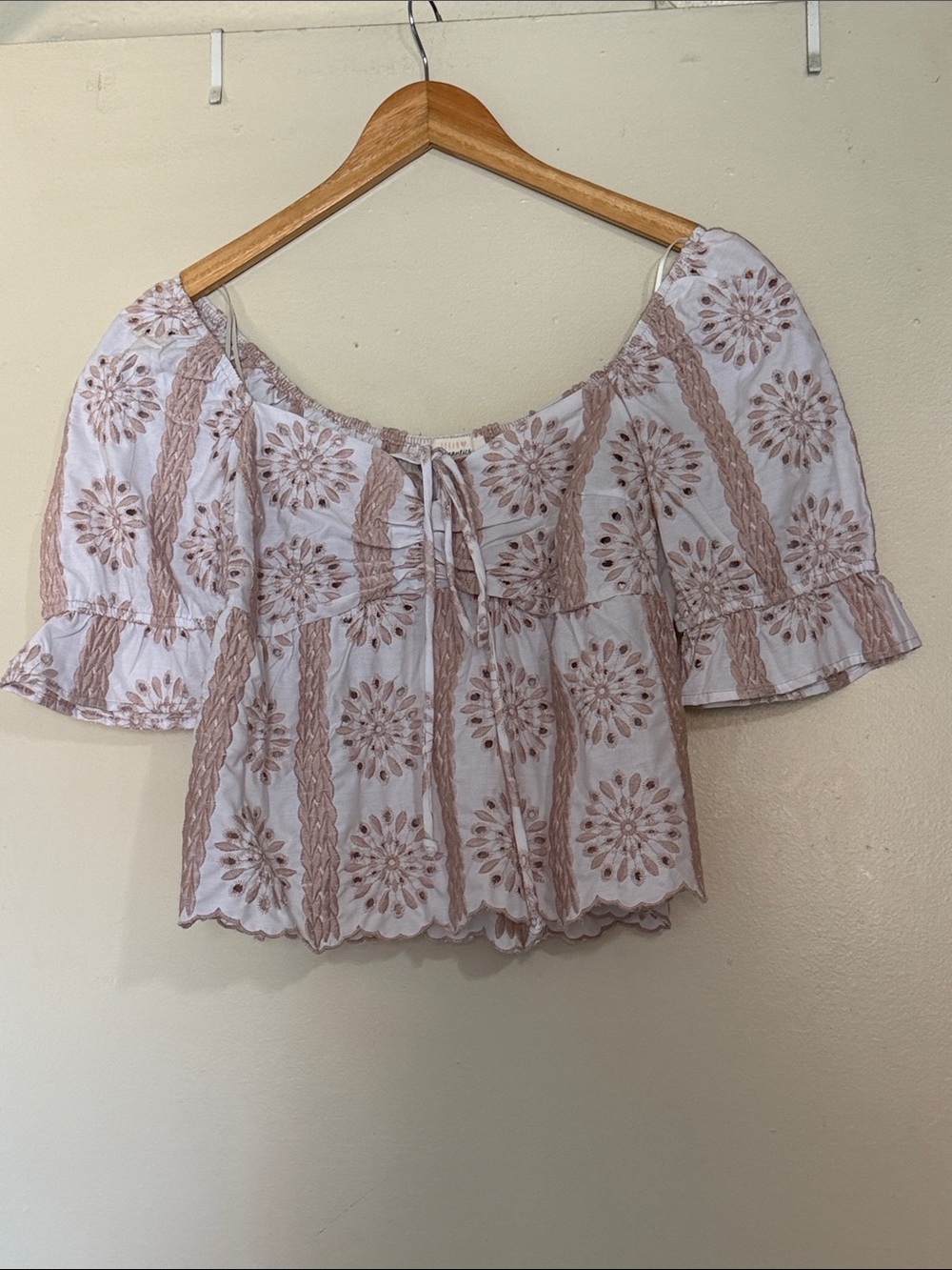 Urban romantics cut out detail peplum top